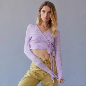 NWT Urban Outfitters Bibi Wrap Sweater - Small